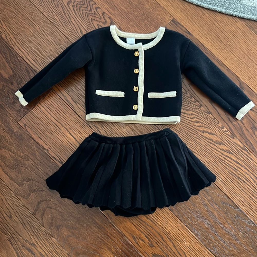 Sweater Jacket and Skirt set